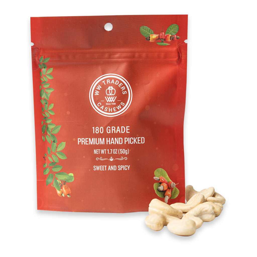 Natural Air Roasted Jumbo Sweet and Spicy Cashews