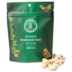 Premium Air Roasted Green Chili Cashews (6 Pack) 180 Grade Jumbo