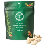 Premium Air Roasted Green Chili Cashews (6 Pack) 180 Grade Jumbo
