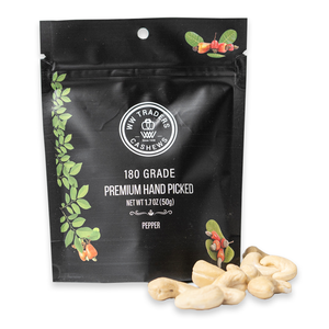 Natural Air Roasted Jumbo Pepper Cashews